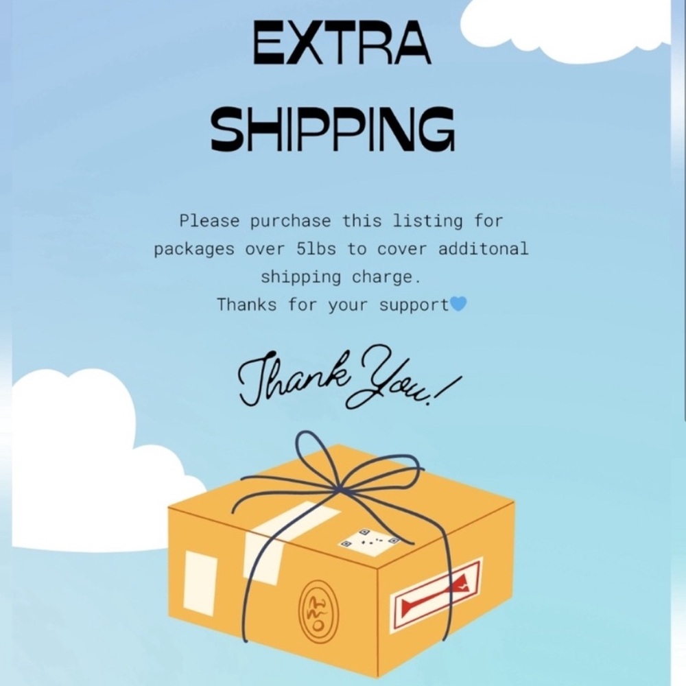 Extra Shipping Label for overweight packages 📦